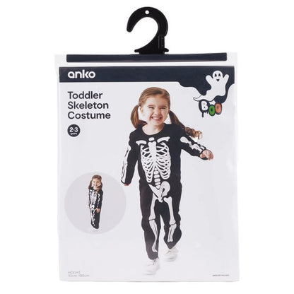 Toddler Skeleton Costume - Ages 2-3