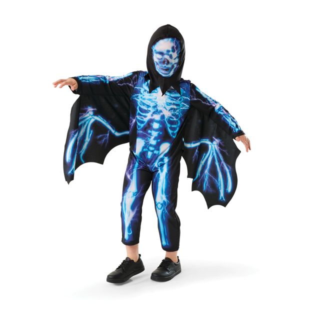 Winged Skeleton Costume - Ages 4-6