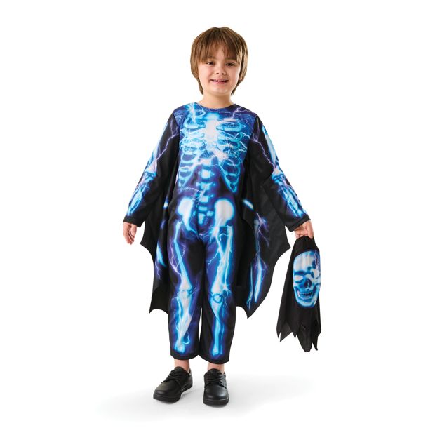 Winged Skeleton Costume - Ages 4-6