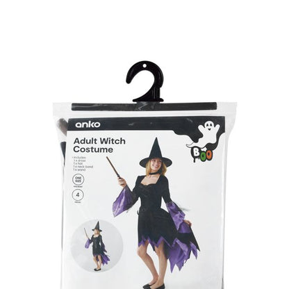 3 Piece Deluxe Star Witch Costume - Ages 4-6