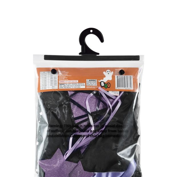 3 Piece Deluxe Star Witch Costume - Ages 4-6