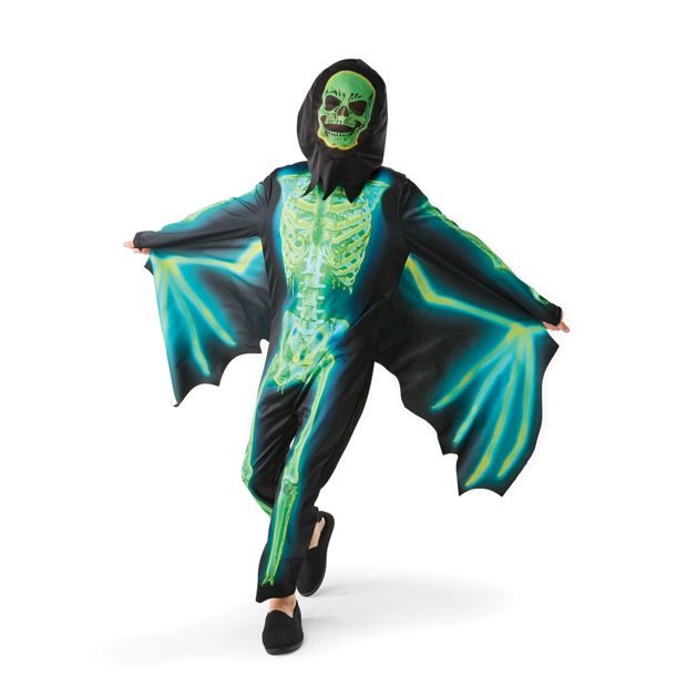 Winged Skeleton Costume - Ages 6-8