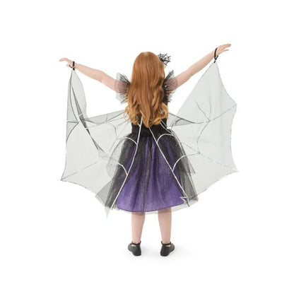 2 Piece Winged Spider Witch Costume - Ages 6-8