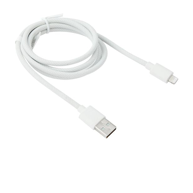 Anko USB-A to Lightning Braided Cable - 1m - White