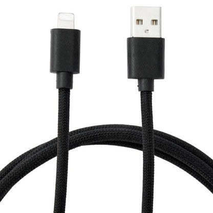 Anko USB-A to Lightning Braided Cable - 1m - Black