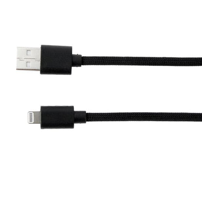 Anko USB-A to Lightning Braided Cable - 1m - Black