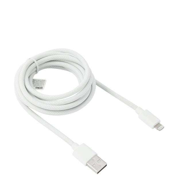 Anko USB to Lightning Braided Cable - 2m - White