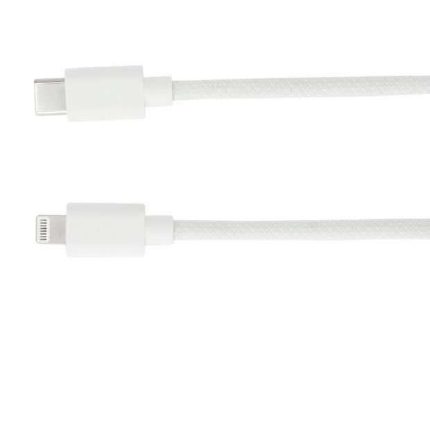Anko USB-C to Lightning Braided Cable - 1m - White