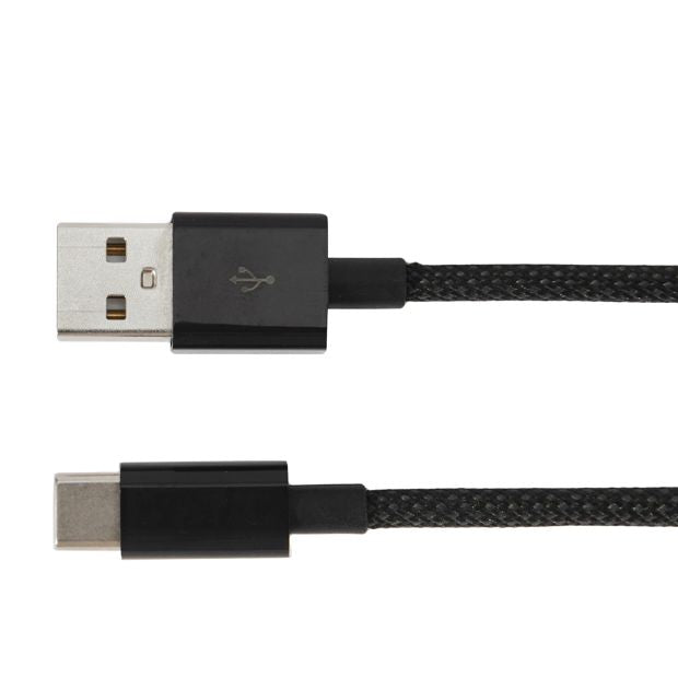 Anko USB-A to USB-C Cable - 1m - Black