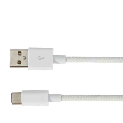 Anko 2m USB-A to USB-C 60W Braid Cable - White