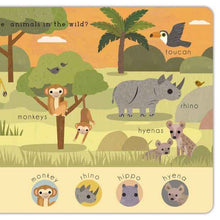 Interactive Board Book for Toddlers: Animals & Textures