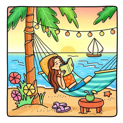 Living My Best Life: Cute & Girly Colouring Book by Amelia Green - Book