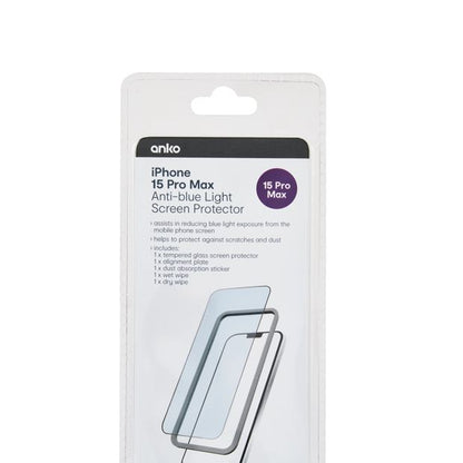 Anko iPhone 15 Pro Max Anti-Blue Light Screen Protector