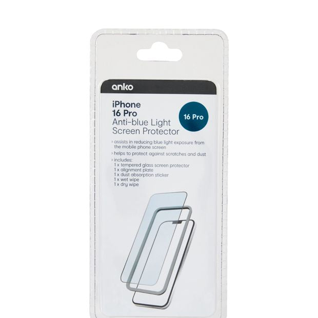 Anko iPhone 16 Pro Anti-Blue Light Screen Protector