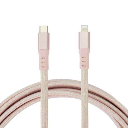 Anko USB-C to Lightning Braided Cable - 2m - Pink