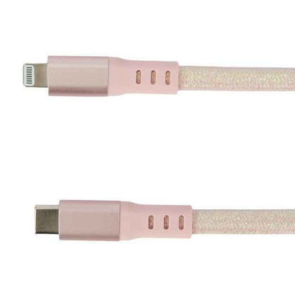 Anko USB-C to Lightning Braided Cable - 2m - Pink