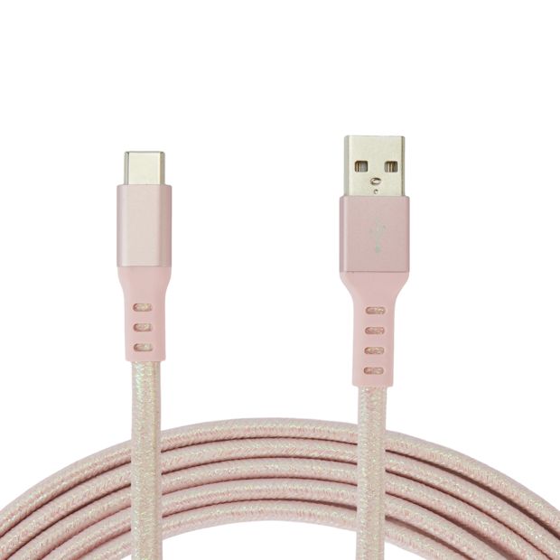 Anko USB-A to USB-C Cable - 2m - Pink