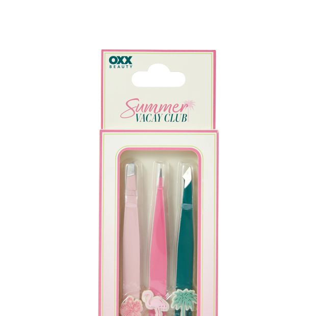 OXX Beauty Summer Vacay Club Tweezer Trio