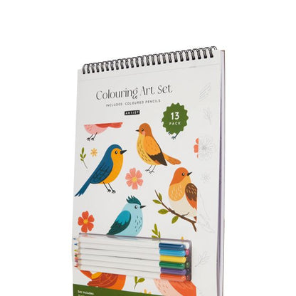 Anko 13 Pack Colouring Art Set - Birds