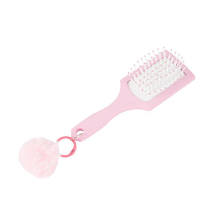OXX Haircare Mini Hair Brush and Keychain - Pink