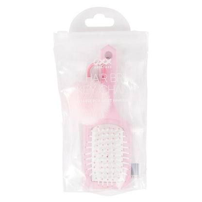 OXX Haircare Mini Hair Brush and Keychain - Pink