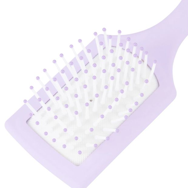OXX Haircare Mini Hair Brush and Keychain - Lilac