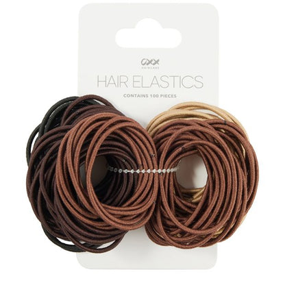 100 Piece Hair Elastics - OXX Haircare