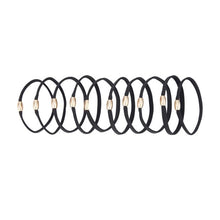 OXX Haircare 10 Piece Hair Elastics - Black