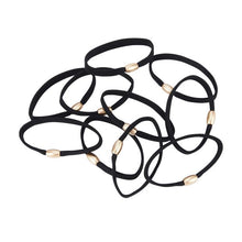 OXX Haircare 10 Piece Hair Elastics - Black