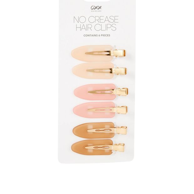 OXX Haircare 6 Piece Nude No Crease Hair Clips