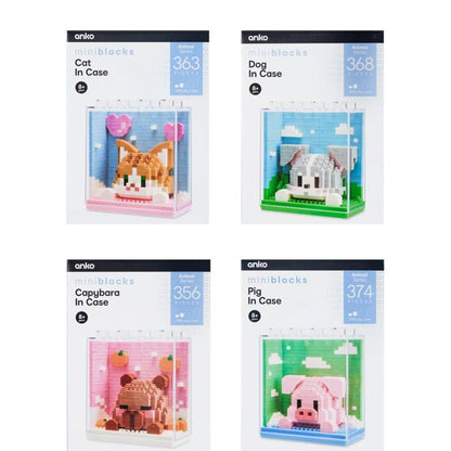 Mini Blocks Animals in Case - Assorted