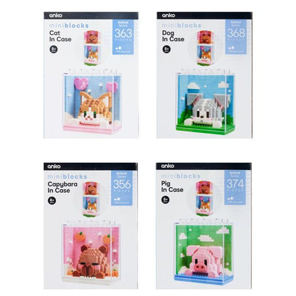 Mini Blocks Animals in Case - Assorted