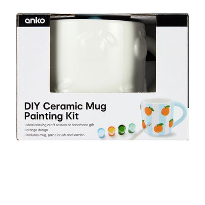 Anko DIY Ceramic Mug Painting Kit - Orange