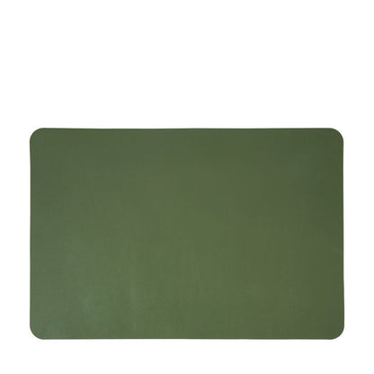Anko Leather Look Reversible Placemat - Taupe and Green