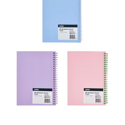 Anko A5 Notebook Sweet Treats 80gsm 120 Pages - Assorted