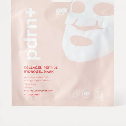 OXX Beauty PDRN+ Collagen Peptide Hydrogel Mask - Rose PDRN - Collagen Peptides Complex - Niacinamide and Allantoin