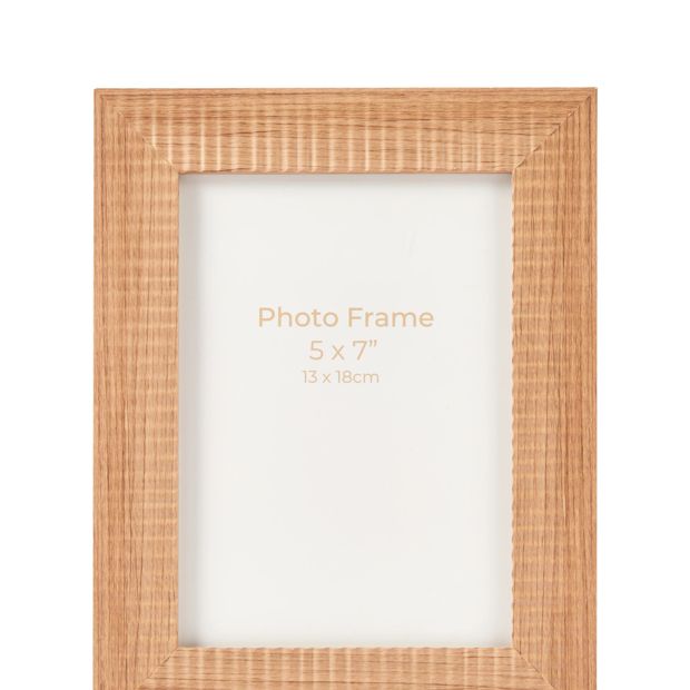 Anko Ribbed Frame 5in. x 7in. - Pecan