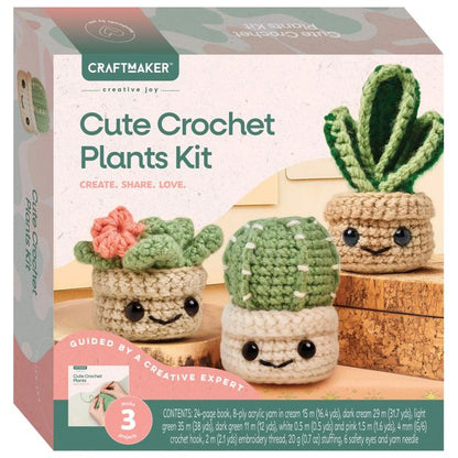 Craft Maker Cute Crochet Plants Kit