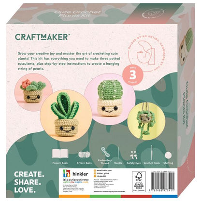 Craft Maker Cute Crochet Plants Kit