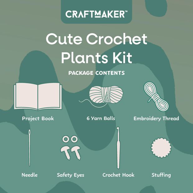 Craft Maker Cute Crochet Plants Kit