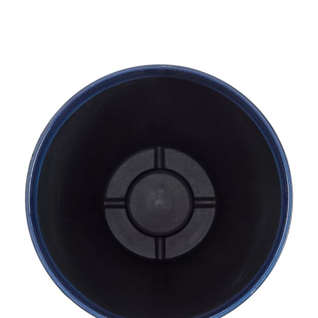 Anko 27cm Blue Tall Glazed Look Plastic Pot