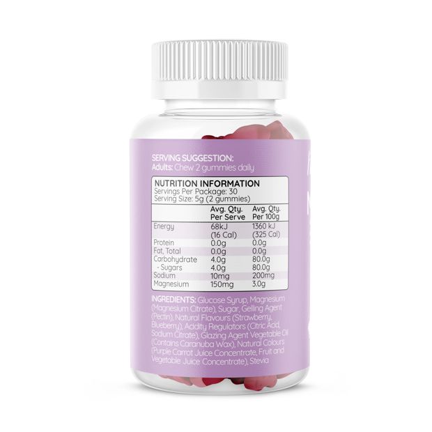 60 Pack Haircarebear Magnesium Gummies 150g