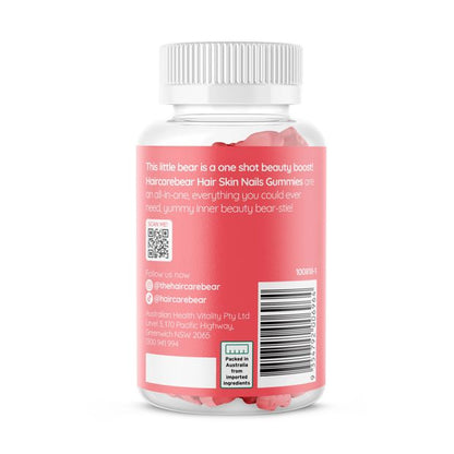 60 Pack Haircarebear Hair Skin Nails Gummies 150g