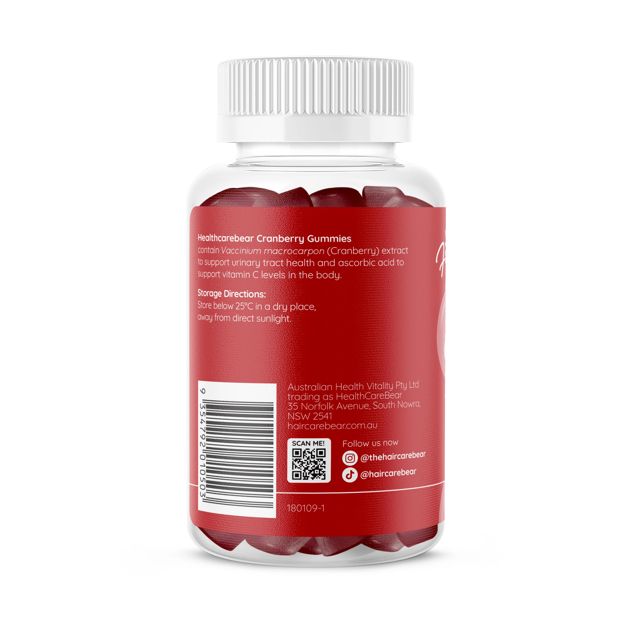 60 Pack Healthcarebear Cranberry Gummies