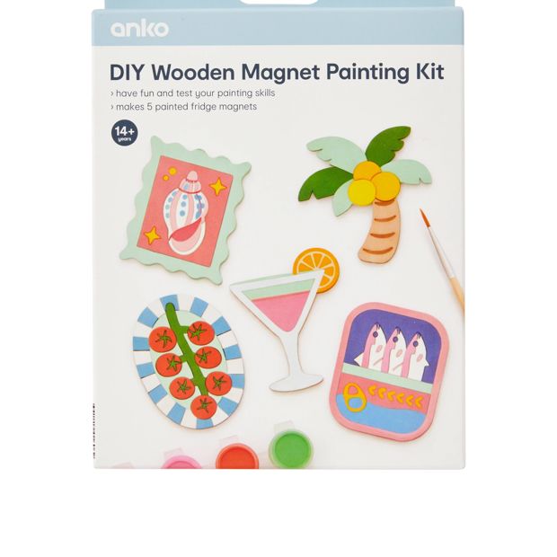 Anko DIY Wooden Magnet Painting Kit