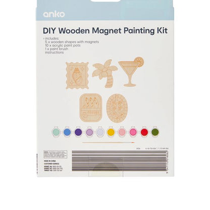 Anko DIY Wooden Magnet Painting Kit