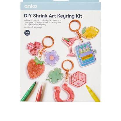 Anko DIY Shrink Art Keyring Kit