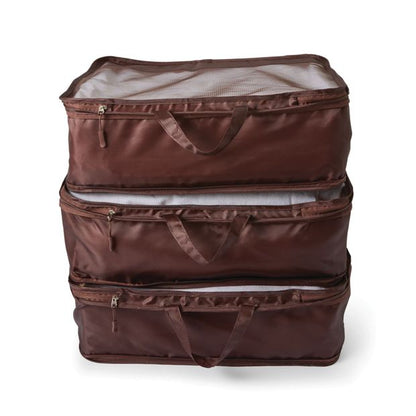 Anko 3 Piece Large Compression Packing Cube - Chocolate