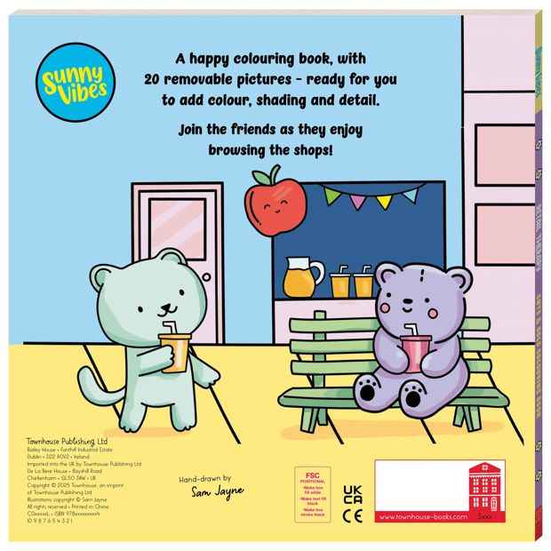 Sunny Vibes: Retail Therapy Cute & Bold Colouring Book