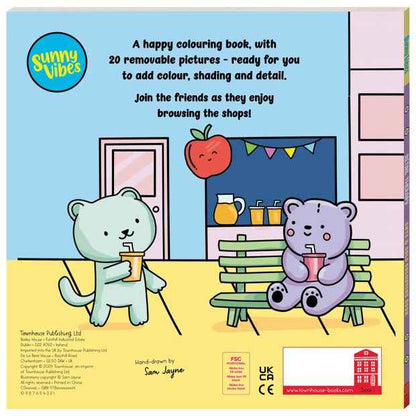 Sunny Vibes: Retail Therapy Cute & Bold Colouring Book